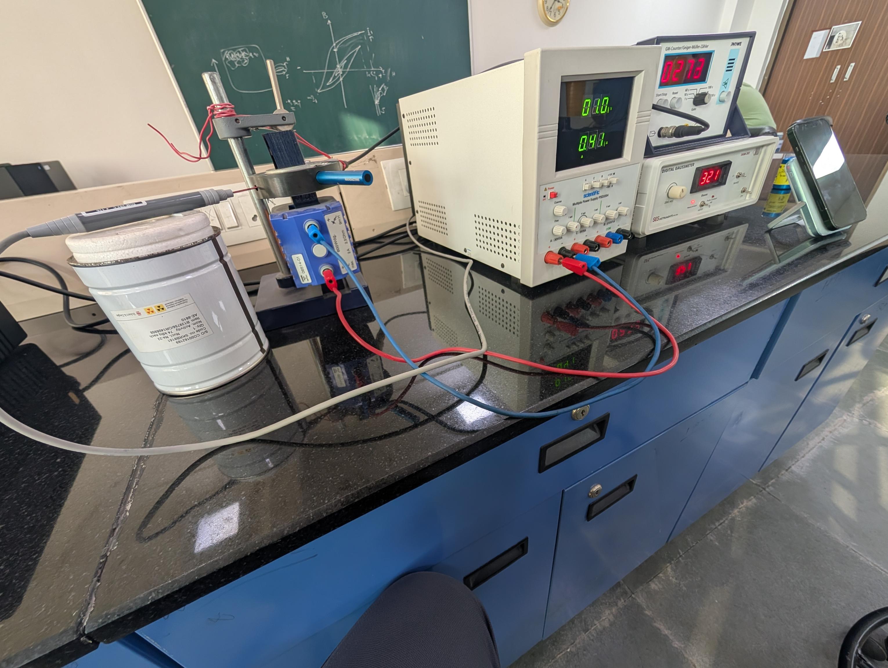 Physics lab setup